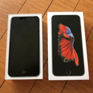 アイフォーン(iPhone)のiPhone 6s plus グレー simフリー(スマートフォン本体)