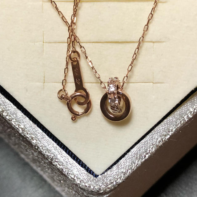 4℃ - ダブルループネックレスの通販 by れい's shop|ヨンドシー 4℃ - ダブルループネックレスの通販 by れい's shop|ヨンドシー