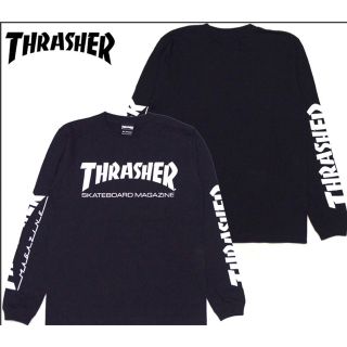 スラッシャー(THRASHER)のThrasher ロンT 長袖Tシャツ 袖プリ ロゴ プリント(Tシャツ(長袖/七分))