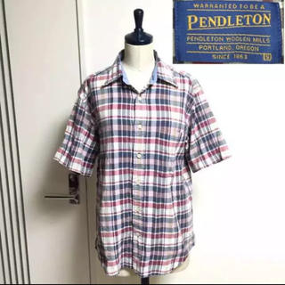ペンドルトン(PENDLETON)のS518 ペンドルトン 正規品 メンズ S チェック シャツ 半袖 コットン(シャツ)