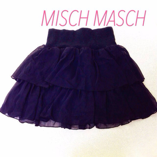 ミッシュマッシュ(MISCH MASCH)の黒シフォン♡ミニスカート(ミニスカート)