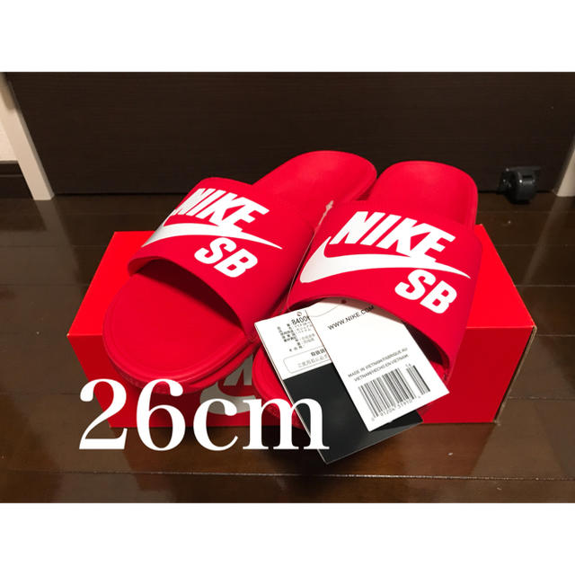 26cm NIKE ナイキ ベナッシ SB ソーラーソフト 赤/レッド