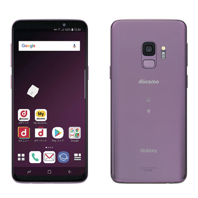 スマートフォン/携帯電話【SIMフリー/新品未使用】docomo Galaxy S9 SC-02K/PR