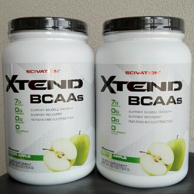 エクステンド BCAA グリーンアップル味 2個セット 食品/飲料/酒の健康食品(アミノ酸)の商品写真