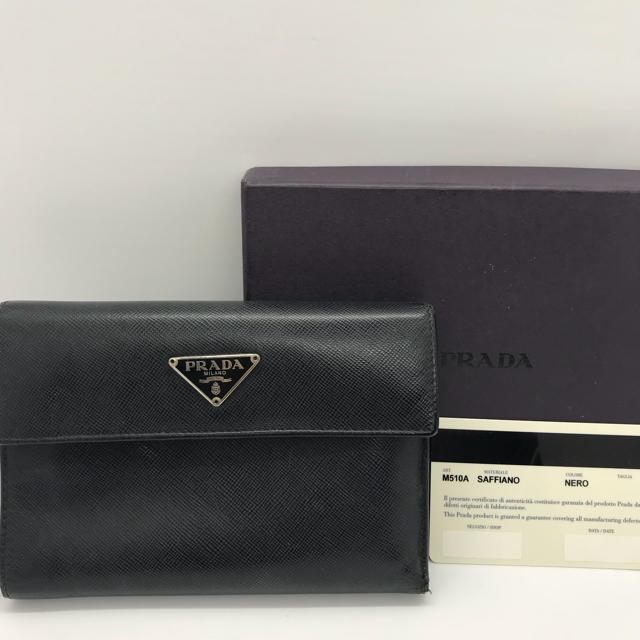 レディースPRADA サファイアーノ 折財布 M510A