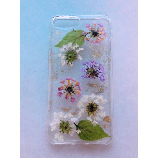 iPhone7plus8plus 押し花ハンドメイド❁*.(iPhoneケース)