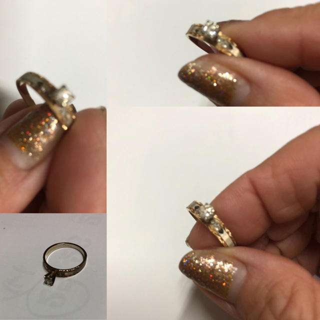 14K ゴールドリング レディースのアクセサリー(リング(指輪))の商品写真