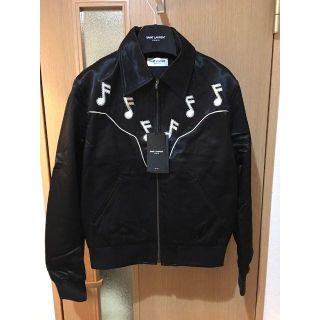 サンローラン(Saint Laurent)の人気☆サンローラン★エディ期16aw　ミュージックノートテディジャケット　新品(スカジャン)