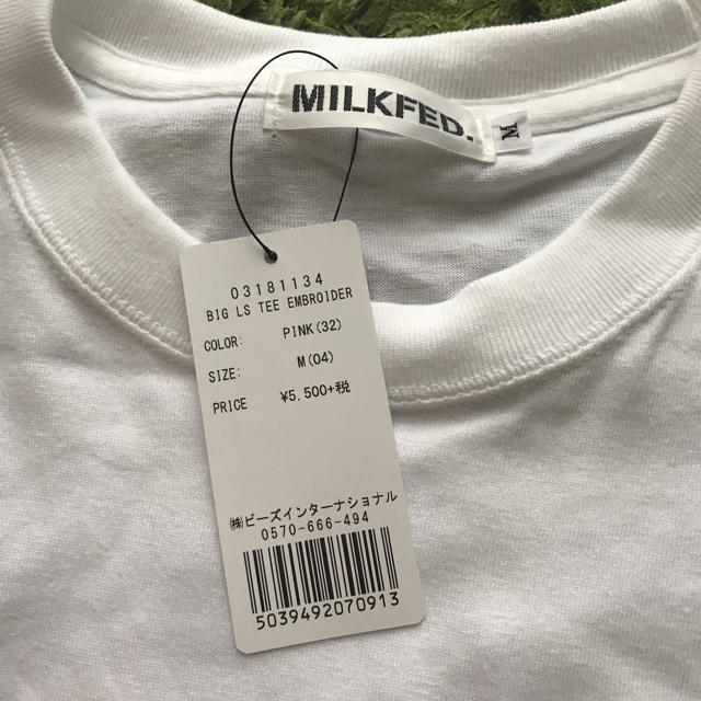 MILKFED.(ミルクフェド)の【ともや様専用】MILKFD ミルクフェド ロンＴ 新品未使用タグ付き レディースのトップス(Tシャツ(長袖/七分))の商品写真