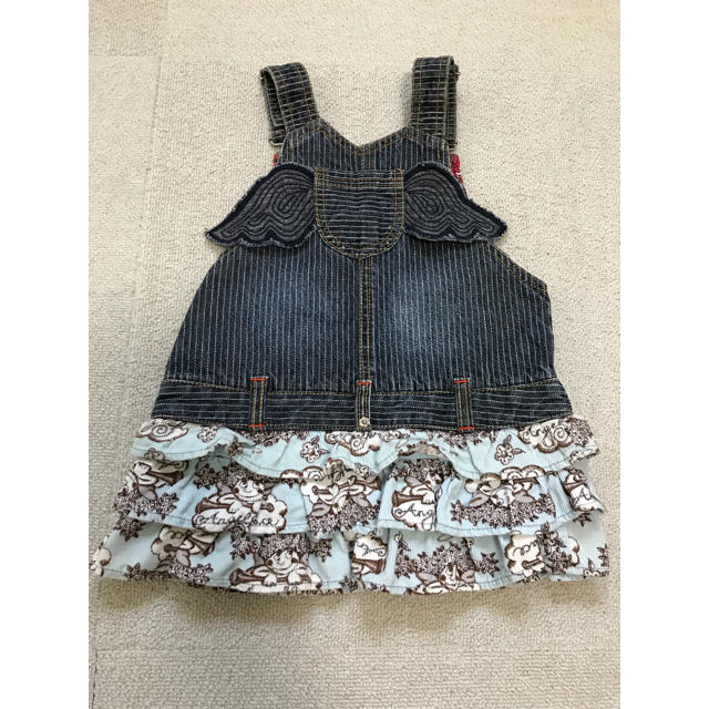 OILILY(オイリリー)のオイリリー oilily 天使の羽 可愛い ジャンスカート  サイズ90 キッズ/ベビー/マタニティのキッズ服女の子用(90cm~)(スカート)の商品写真