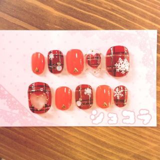 redcheck×coralred コスメ/美容のネイル(つけ爪/ネイルチップ)の商品写真