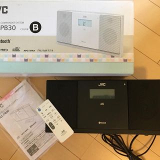 ケンウッド(KENWOOD)のJVC ミニコンポ 黒 ☆美品(ポータブルプレーヤー)