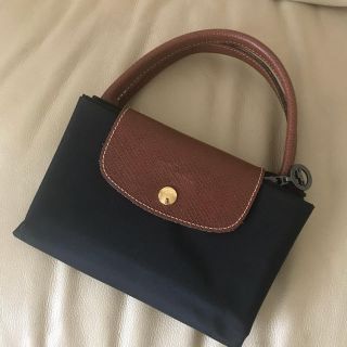 ロンシャン(LONGCHAMP)のロンシャン 折りたたみトートバッグ M ブラック(トートバッグ)