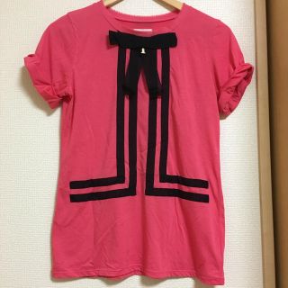 ランバンオンブルー(LANVIN en Bleu)のリボンロゴTシャツ LANVIN en Bleu(Tシャツ(半袖/袖なし))