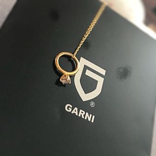 ガルニ(GARNI)のGARNI K18YG 一粒ダイヤ(ネックレス)