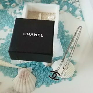 シャネル(CHANEL)の【送料込】CHANEL♡ネックレス♡ブラック(ネックレス)