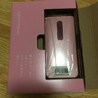 キョウセラ(京セラ)のgratina 4g kyf31 新品 未使用 SIMロック 解除済 ピンク(携帯電話本体)