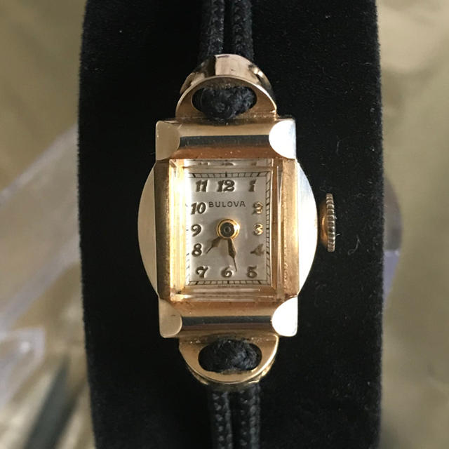 正規 Bulova - (rita様専用)ブローバレディース アンティーク時計 14KYG 無垢 レア品 腕時計