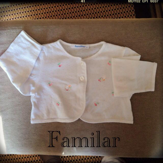 familiar(ファミリア)のファミリア カーディガン 80 キッズ/ベビー/マタニティのキッズ服女の子用(90cm~)(その他)の商品写真