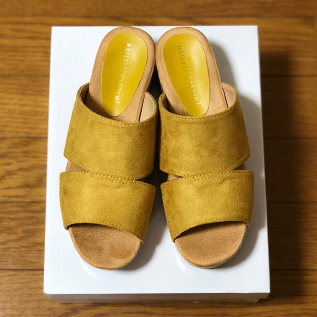 IMAGE(イマージュ)のイマージュ  コレクション  ウエッジ サンダル✴︎マスタード レディースの靴/シューズ(サンダル)の商品写真