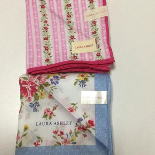 ローラアシュレイ(LAURA ASHLEY)のローラアシュレイ 大判ハンカチ ２枚セット(ハンカチ)