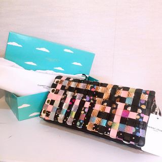 ツモリチサト(TSUMORI CHISATO)のtsumori chisato 長財布♡ブラック MIXメッシュ(財布)