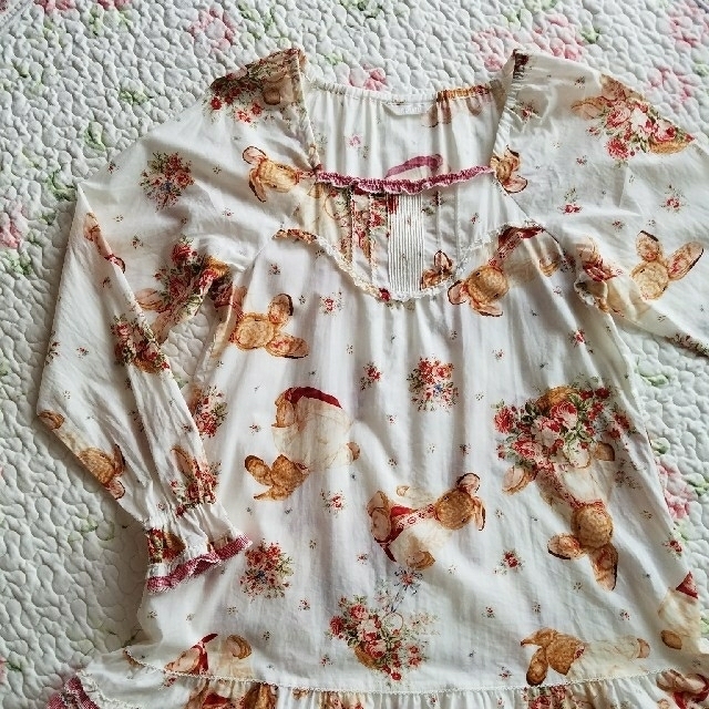 PINK HOUSE - ピンクハウス うさぎ&イチゴ刺繍チュニック 2枚セットの