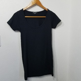 ブラックバイマウジー(BLACK by moussy)の値下げ♪BLACK by moussy 黒ロングTシャツ(Tシャツ(半袖/袖なし))