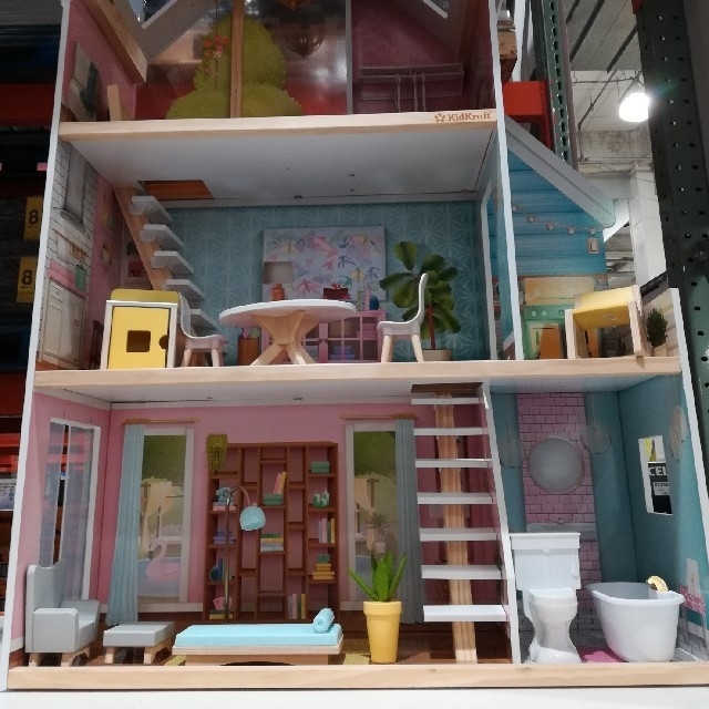 KIDKRAFT 木製ドールハウスセット 3階立て ZOEY DOLLHOUSE KIDKRAFT 木製ドールハウスセット 3階立て ZOEY DOLLHOUSE