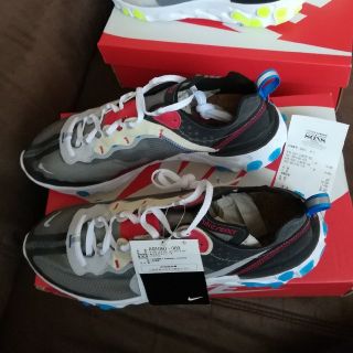 ナイキ(NIKE)のreact element 87 青 27.5(スニーカー)