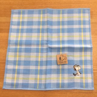 スヌーピー(SNOOPY)のスヌーピー刺繍タオルハンカチ(ハンカチ)