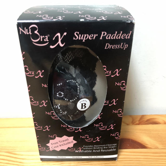 NuBra X パテッド ヌーブラ シャンパンカラー カットレース Bサイズ レディースの下着/アンダーウェア(ヌーブラ)の商品写真