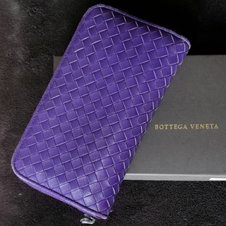 ボッテガヴェネタ(Bottega Veneta)のBOTTEGA VENETAパープル長財布(長財布)