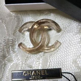 シャネル(CHANEL)のシャネル ブローチ レア☆クリアピンク(ブローチ/コサージュ)