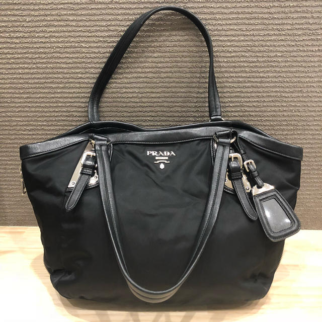 即購入OK! PRADA トートバッグ ナイロン ブラック