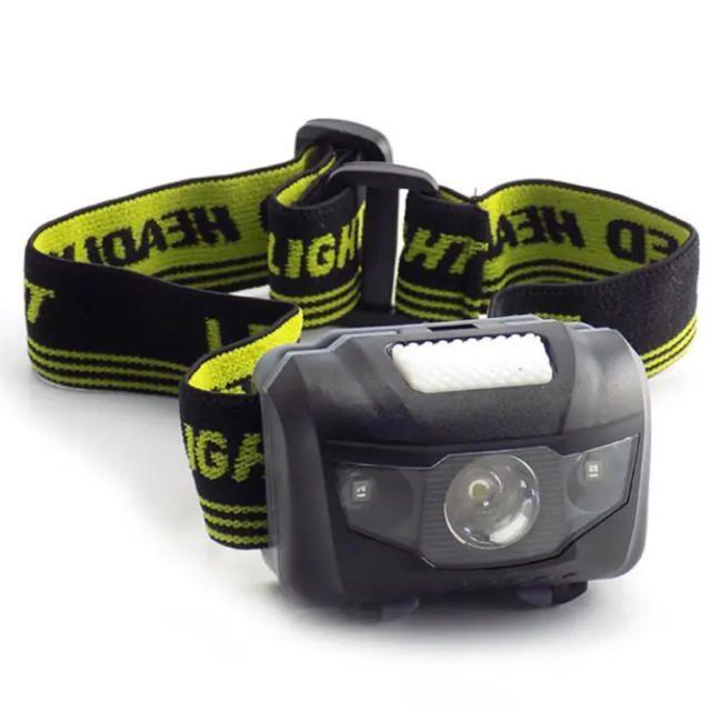  LED防水ヘッドライト（ブラック）１台 【複数購入で割引出来ます】 スポーツ/アウトドアのフィッシング(その他)の商品写真