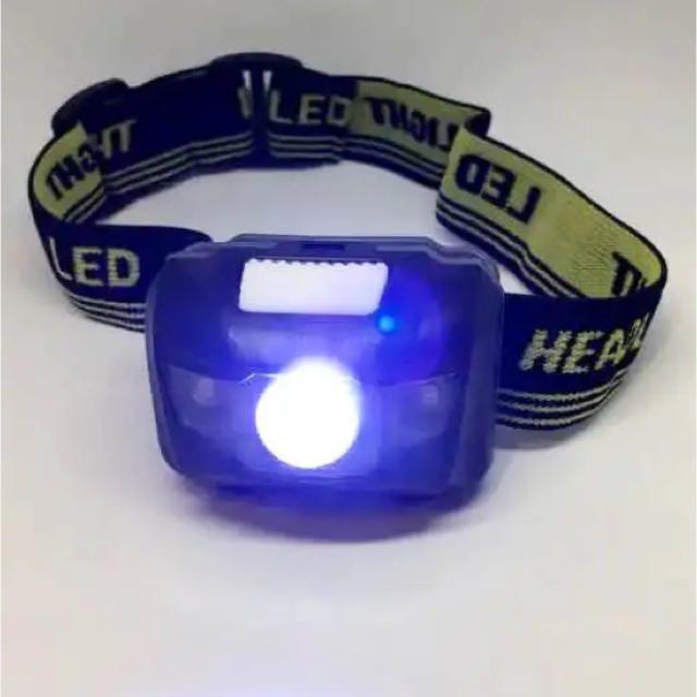  LED防水ヘッドライト（ブラック）１台 【複数購入で割引出来ます】 スポーツ/アウトドアのフィッシング(その他)の商品写真
