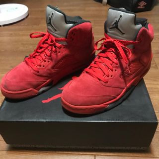 ナイキ(NIKE)のAIR JORDAN5 レッドスウェード(スニーカー)