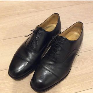 廃番 / 未使用】BURBERRY (バーバリー) メンズ レザーシューズ 25cm