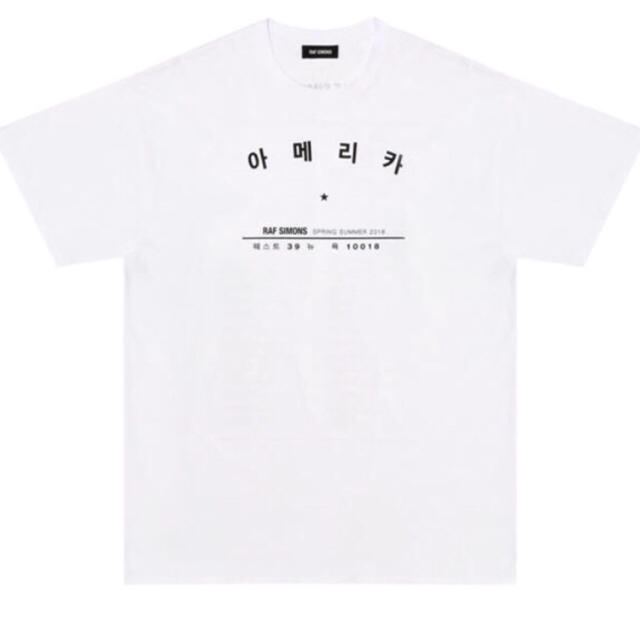 貴重 RAFSIMONS ハングルツアー Tシャツ | llarvilafranca.org