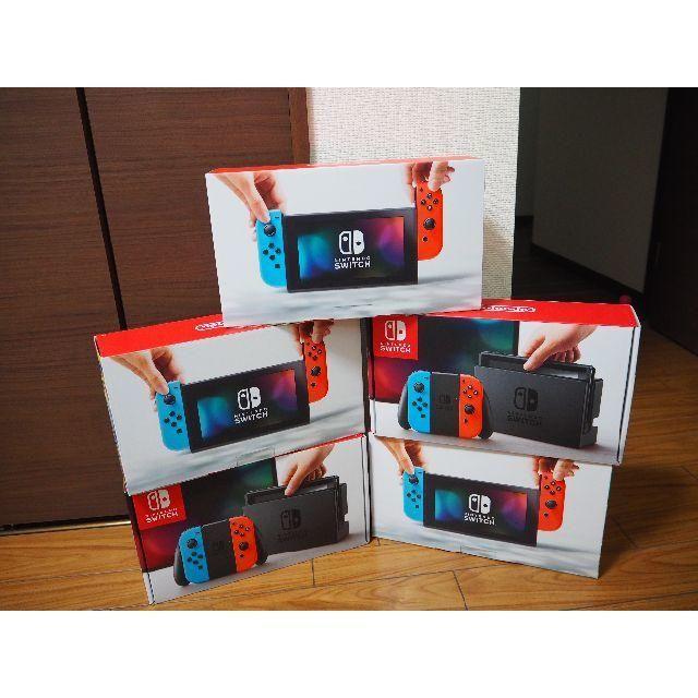 ララ  Nintendo Switch ニンテンドー 5台セット　ネオン