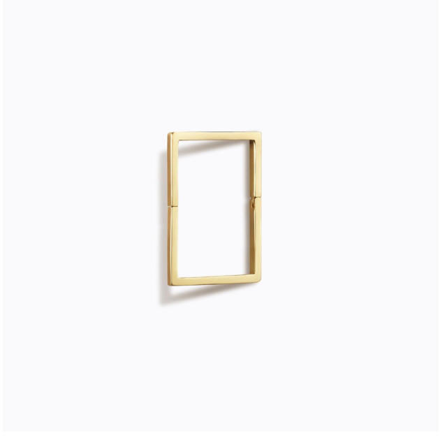 未使用品！SHIHARA 18K SQUARE PIERCE 15