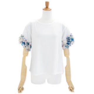 フラワー(flower)のボタニカルフリルT(Tシャツ(半袖/袖なし))