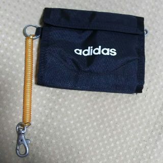 アディダス(adidas)のアディダス 折りたたみ財布 ブラック(折り財布)