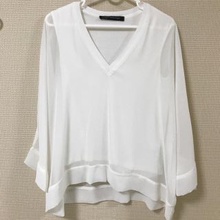 ザラ(ZARA)のZARA美品✨トップス(カットソー(長袖/七分))