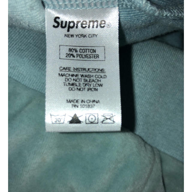 Supreme(シュプリーム)のVelour half zip pullover light blue M メンズのトップス(その他)の商品写真