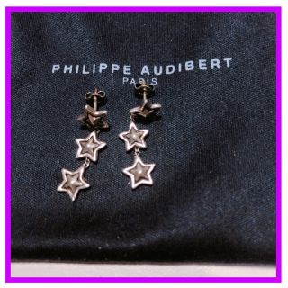 フィリップオーディベール(Philippe Audibert)の[美品]PHILIPE AUDIBELT 3連スターピアス(ピアス)