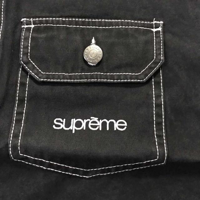Supreme(シュプリーム)のSupreme Contrast Stitch Work Jacket 黒XL メンズのジャケット/アウター(ブルゾン)の商品写真