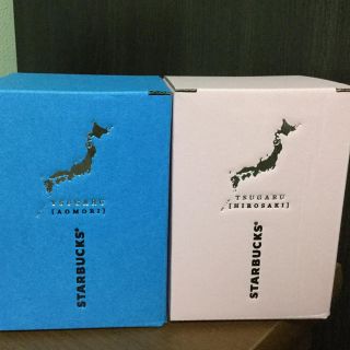 スターバックスコーヒー(Starbucks Coffee)のスターバックス 青森限定 津軽びいどろグラス  青森・弘前 セット(グラス/カップ)