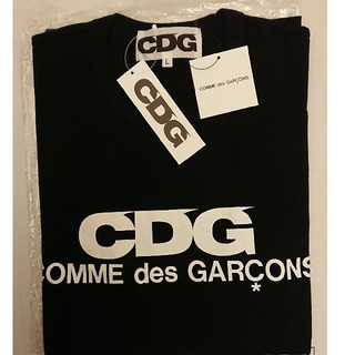 コムデギャルソン(COMME des GARCONS)の【L】CDG logo tシャツ tee 黒 ロゴ 希少 black(Tシャツ/カットソー(半袖/袖なし))